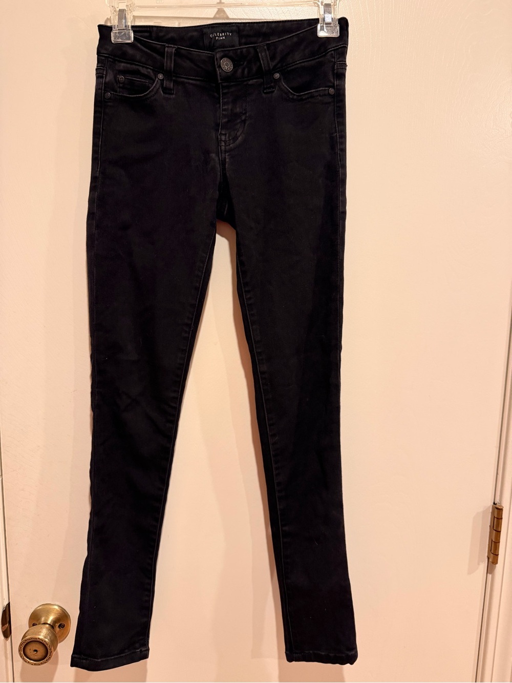 Celebrity Pink Walker Skinny Jeans Black Size 0/24 Stretchy CJ 20974857